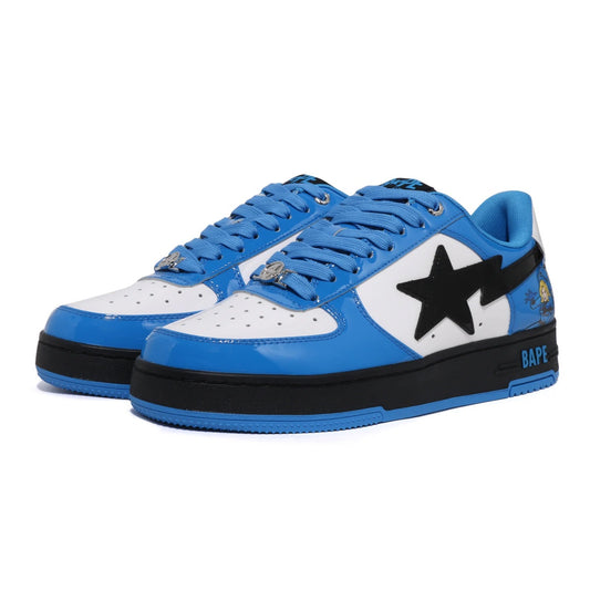 A BATHING APE BAPE STA BAPE F4 MARVEL THE FANTASTIC 4 MR.FANTASTIC & THE INVISIBLE WOMAN BLUE