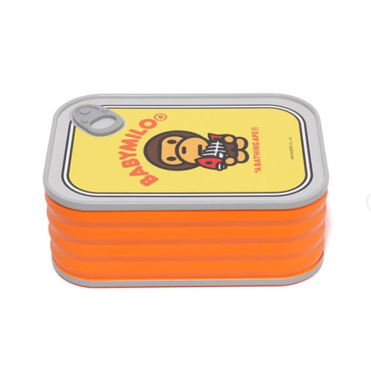 A BATHING APE BAPE KIDS BABY MILO CANNING LUNCH BOX ORANGE