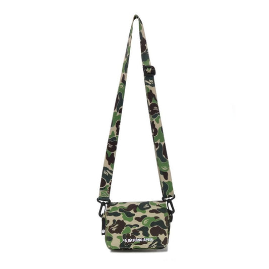 A BATHING APE BAPE ABC CAMO MINI SHOULDER BAG GREEN