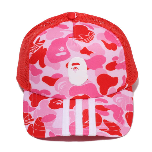 A BATHING APE BAPE ADIDAS World Cup Pack CAMO MESH CAP PINK
