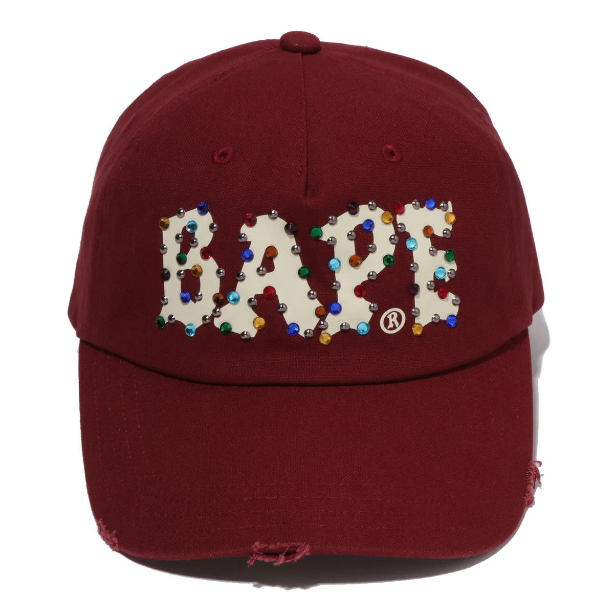 A BATHING APE BAPE COLOR STONE PANEL CAP BURGUNDY