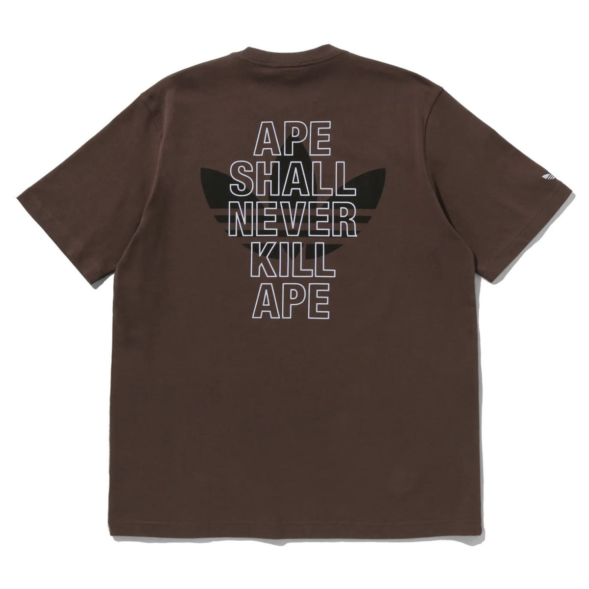 A BATHING APE BAPE ADIDAS World Cup Pack APE HEAD TEE BROWN