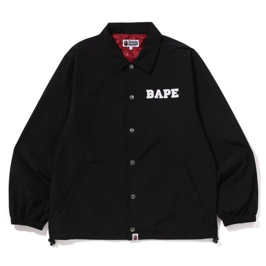 A BATHING APE BAPE COLLEGE COACH JACKET BLACK