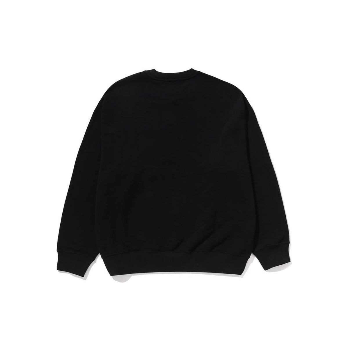 A BATHING APE BAPE TREE EDGE CAMO COLLEGE RELAXED FIT CREWNECK SWEAT SHIRT #1 BLACK