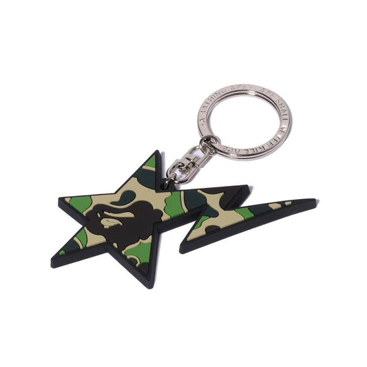 A BATHING APE BAPE ABC CAMO STA RUBBER KEYCHAIN GREEN