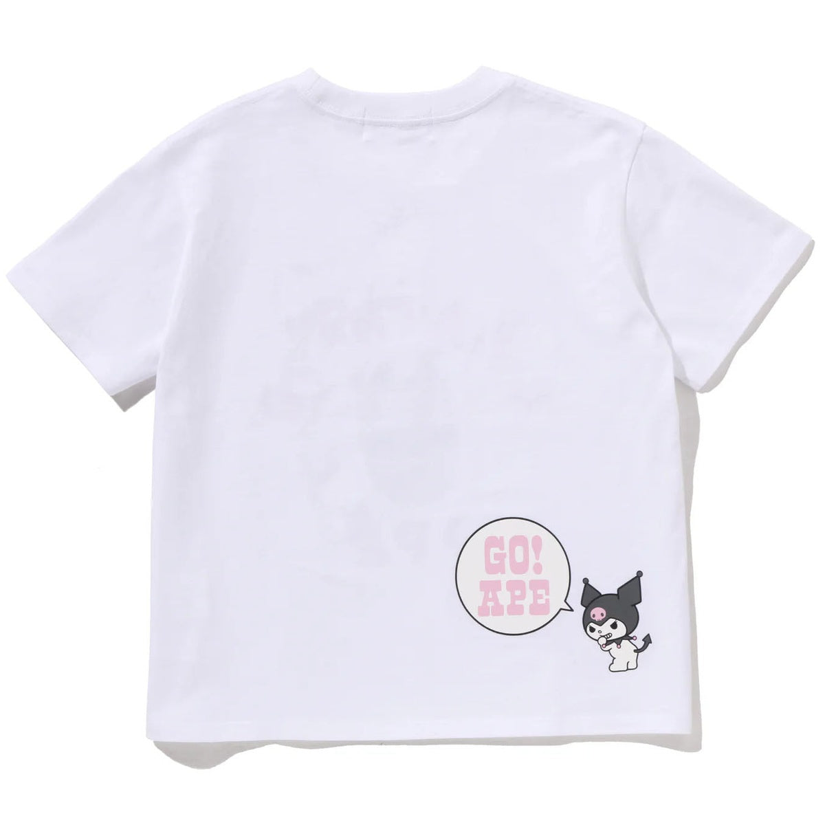 A BATHING APE BAPE SANRIO CHARACTERS MINI TEE KUROMI WHITE