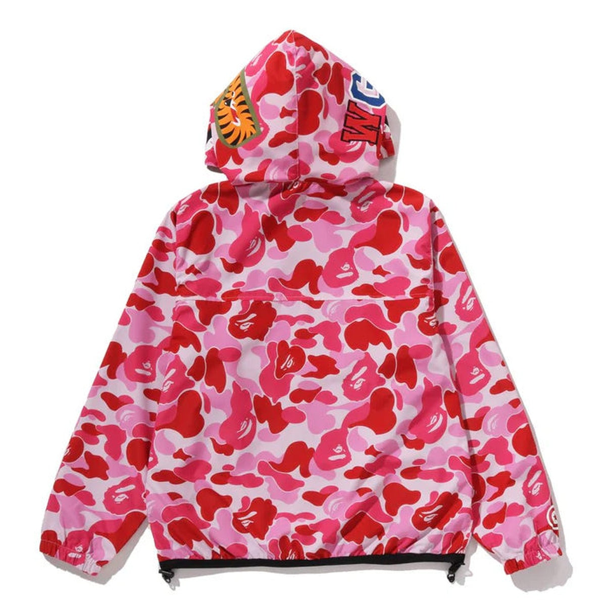 A BATHING APE BAPE Ladies' ABC CAMO SHARK HOODIE JACKET PINK