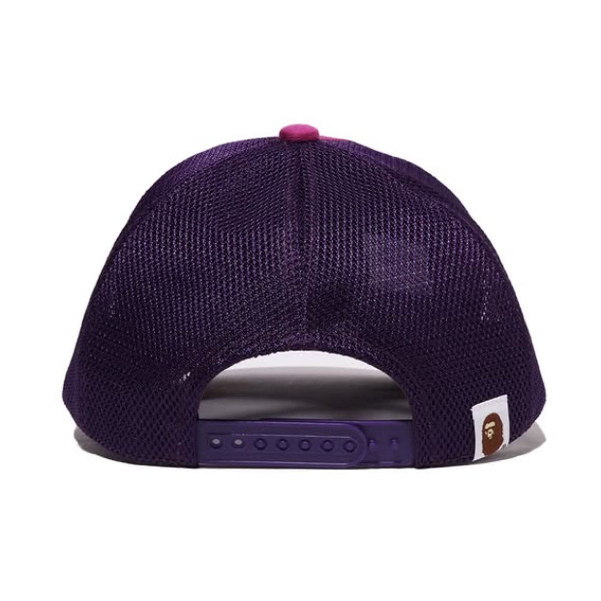A BATHING APE LADIES' BAPE MOUSSY REISSUE MESH CAP PURPLE