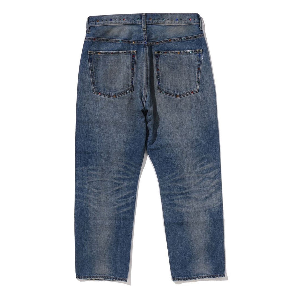 A BATHING APE BAPE COLOR STONE 13 OZ DENIM PANTS INDIGO