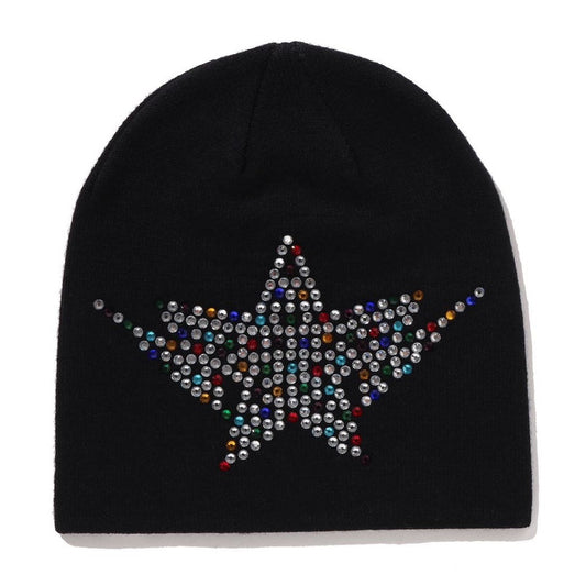 A BATHING APE BAPE COLOR STONE STA KNIT CAP BLACK