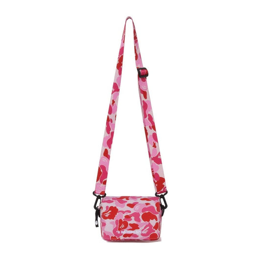 A BATHING APE BAPE ABC CAMO MINI SHOULDER BAG PINK
