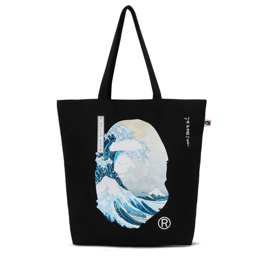 A BATHING APE BAPE UKIYO-E TOTE BAG IVORY