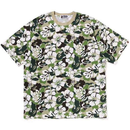 A BATHING APE BAPE ABC RESORT CAMO RELAXED FIT TEE GREEN