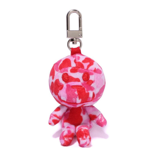 A BATHING APE BAPE LADIES' BABY MILO PLUSH DOLL KEY CHAIN PINK