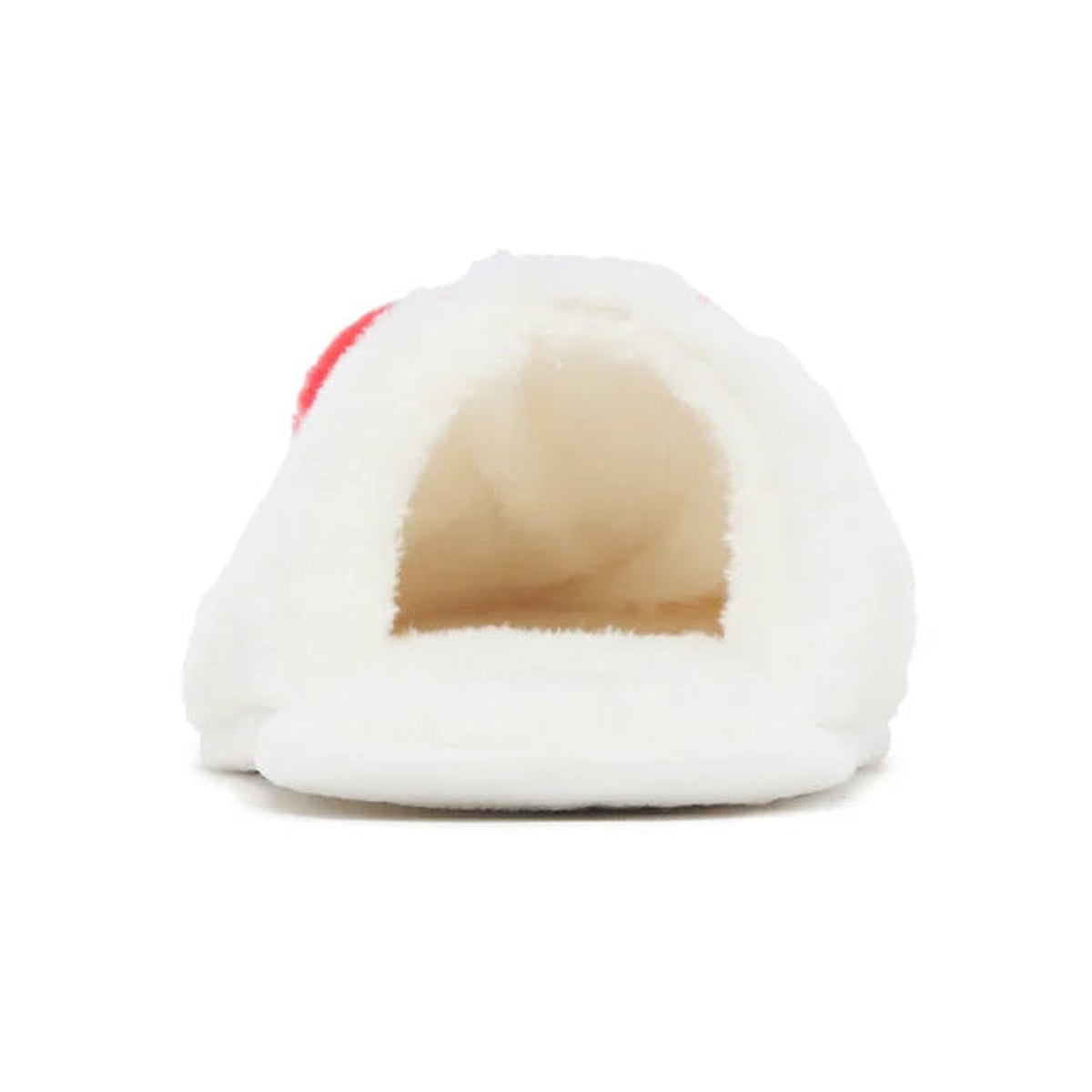 A BATHING APE BAPE APEE HEART FURRY SLIPPER WHITE