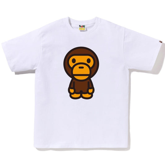 A BATHING APE BAPE BIG BABY MILO TEE WHITE
