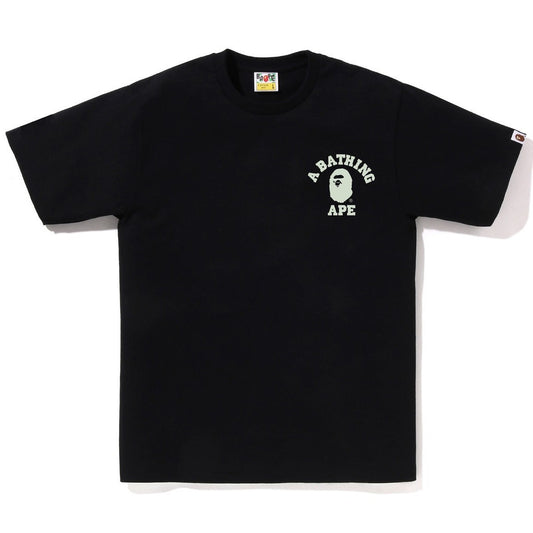 A BATHING APE BAPE CITY CAMO COLLEGE ATS TEE BLACK